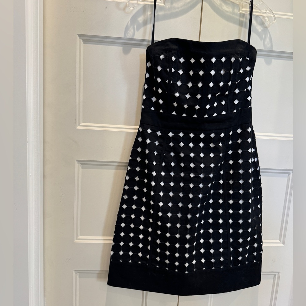 Strapless semi‎ formal dress